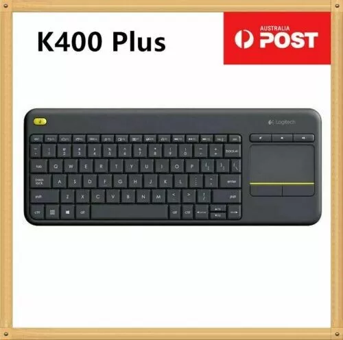 Logitech Wireless Keyboard K400 Plus PC-to-TV Control Touch Pad mouse combo AU 3