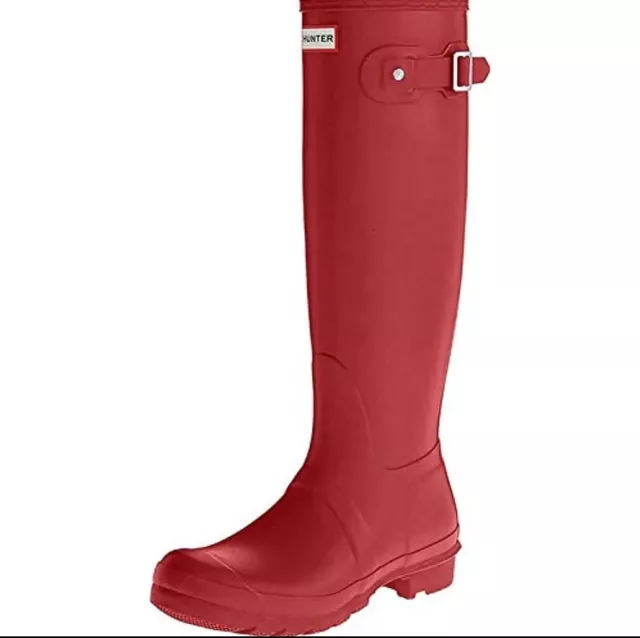 (SIZE 8 US) Hunter Women's Original Tall Wellington Boots, Red - 6 UK 39 EU