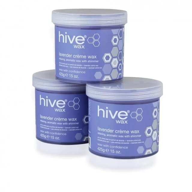 Hive Creme Wax Lavender 3 for 2 Bags (425g x 3) Waxing Pots Hair Removal Beauty