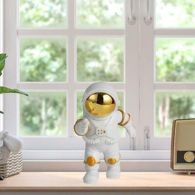 Figurine Di Astronauta In Resina Scultura Spaceman Miniatures Golden Walking