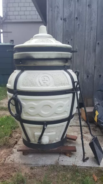 Amphora Tandoor "ESAUL" Höhe 89cm; ca 80 kg mit viel Zubehör