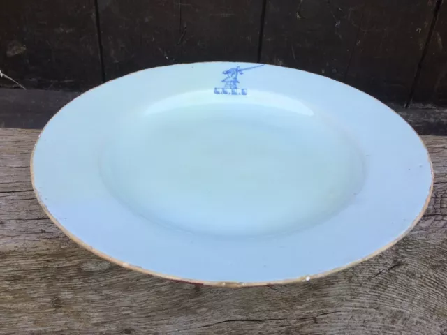 Rare London Delft Charger 1720 Delftware Faience Tin Glazed 18Th Century Xviii 3