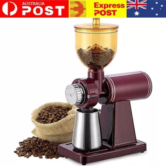 Electric Coffee Grinder Stainless Steel Automatic Burr Mill Espresso Bean Grind