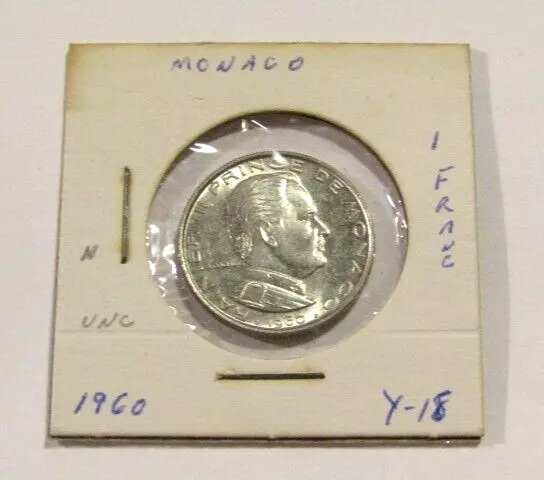 Monaco 1960 1 Franc unc Coin