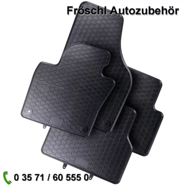 für Vw Tiguan 5N SUV Premium Auto Fußmatte Gummimatte Matte schwarz k*