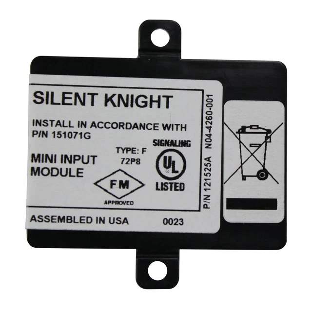 SILENT KNIGHT SECURITY SYS SD500-MIM ADDRESSABLE Mini MOUNTS in Single