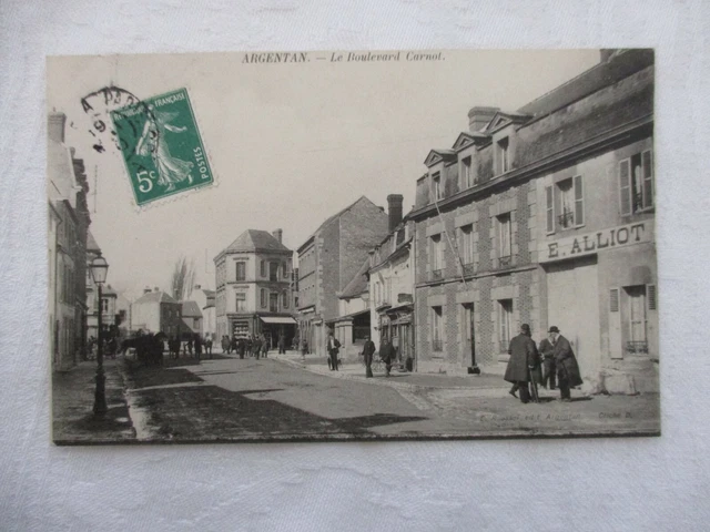 Cpa Orne 61 Argentan Le Boulevard Carnot
