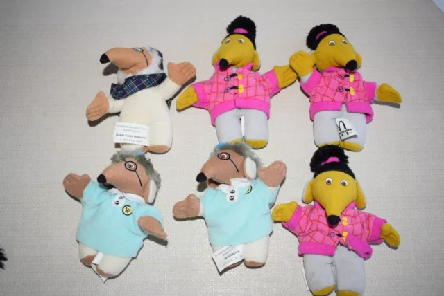 mcdonalds Happy Meal Spielzeug Gebärmutter Plüschtiere X6 Shansi Wellington Bulgarien