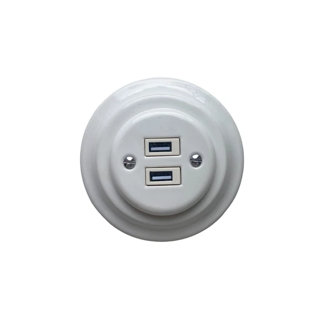 Presa USB Da Divano Con Doppia Porta Di Ricarica E Spina Integrata, Adattatore Da Incasso Per Comodino E Uso Domestico – Argento - 2