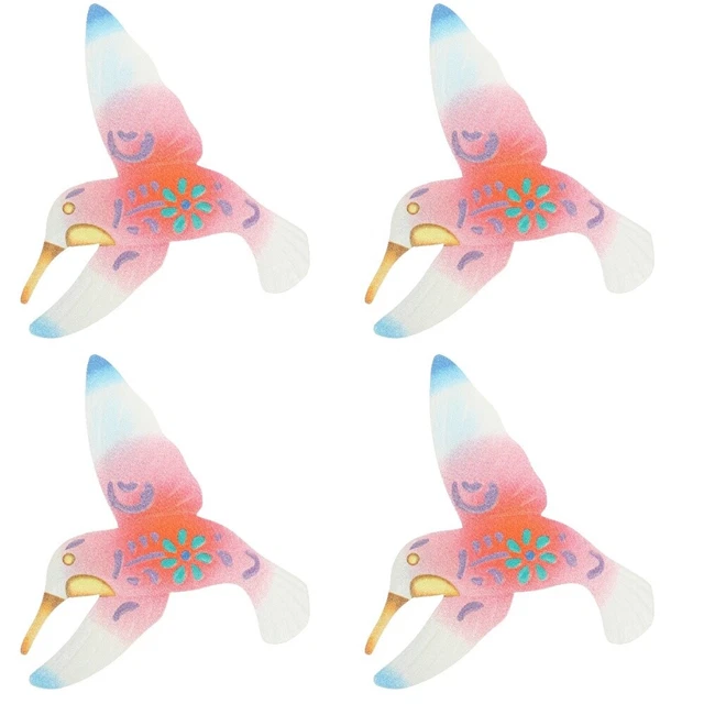 4x Metall Vogel Wand Hängen Metall Zaun Kunst Hummingbird Wand Kunst