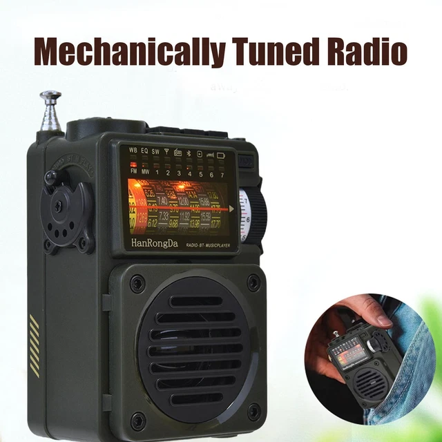 AM/FM/SW/WB SHORTWAVE BROADCAST Reception Radio Speaker Rechargeable