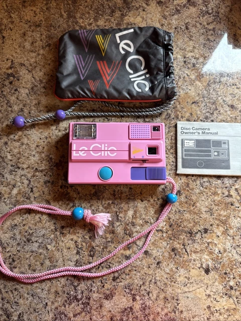 LE CLIC DISC Film Camera Pink 1980s/1990s #1041 PicClick UK