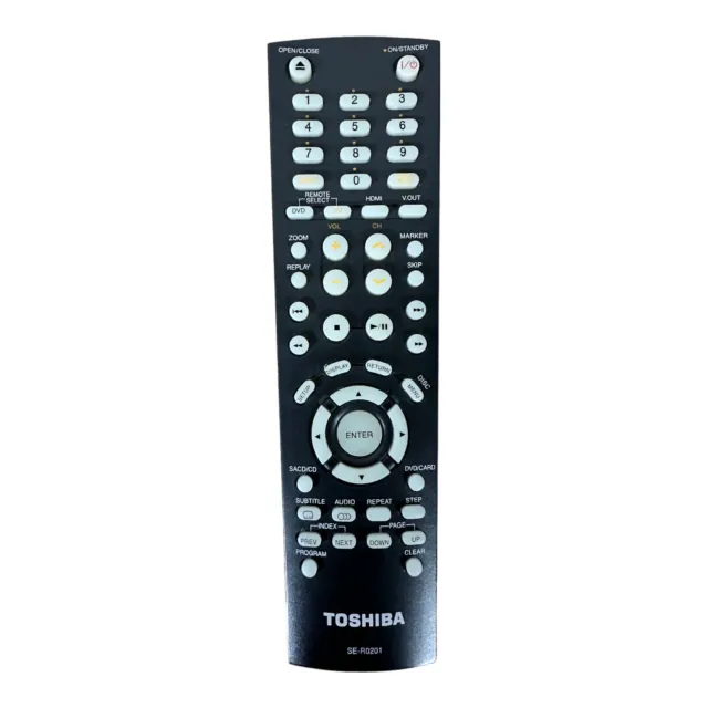 Toshiba Remote Control SE-R0201 Replacement Black - Has Been Tested