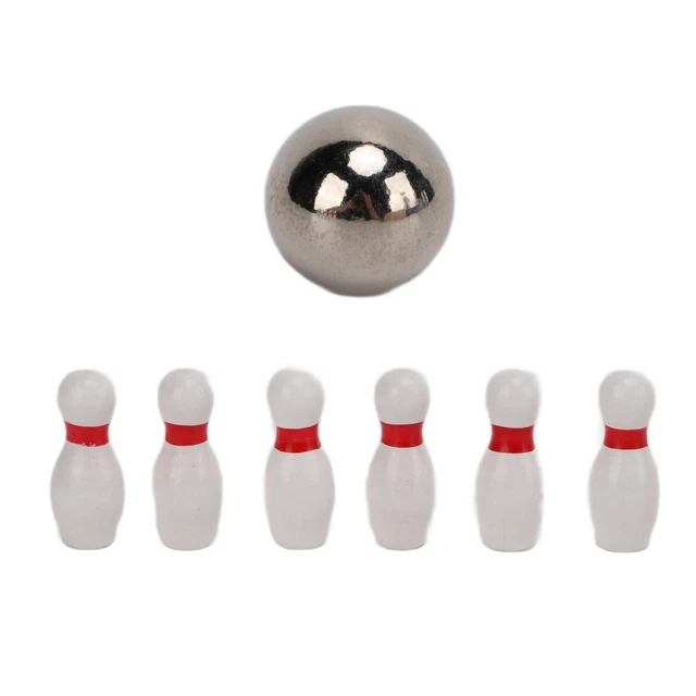 Desktop Bowling Game Set Wooden Mini Tabletop Bowling Set For Indoor Kids An FAD