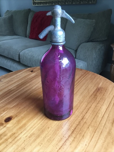 Vintage Seltzer Bottle - Pink -
