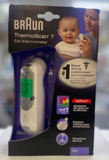 Braun ThermoScan 7 IRT6520 Ear Thermometer Infant Baby Toddler AgeSmart