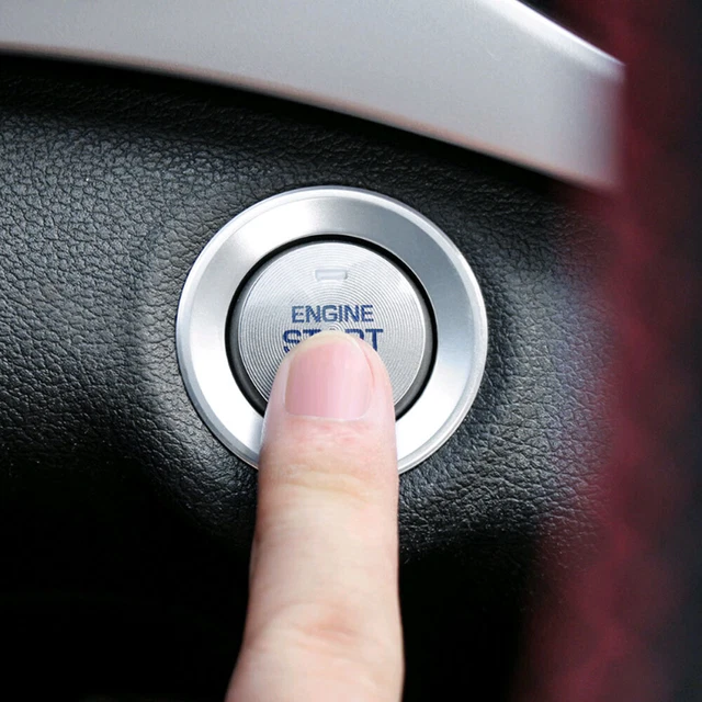 1x Car Engine Ignition Start Stop Button Protective Film Sticker Accessories