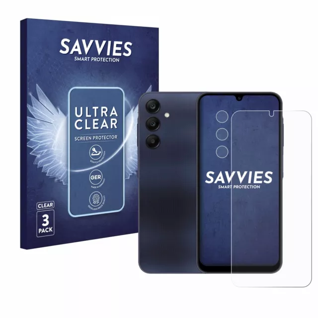 6x Proteggi Schermo per Samsung Galaxy A25 5G (Fronte+Fotocamera) Pellicola