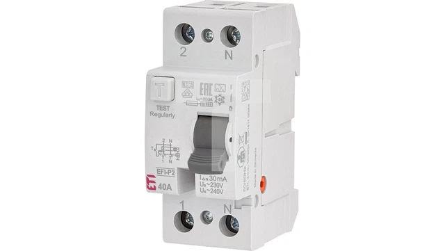Interruptor de protección contra fallos 2P 40A 0,03A tipo A EFI-2 002061112 /T2DE