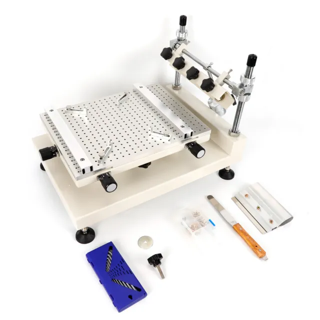 3040 Solder Paste Printer PCB SMT Manual Stencil Printer 300*400mm Work Table US