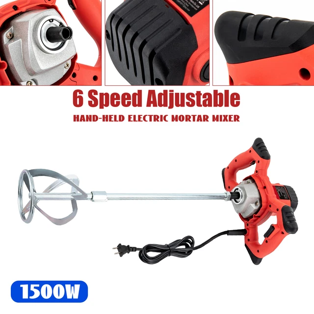 Concrete Mixer Mortar Plaster Screed Mixer Heavy Duty 2 Gear Power 6 Speed SALE!