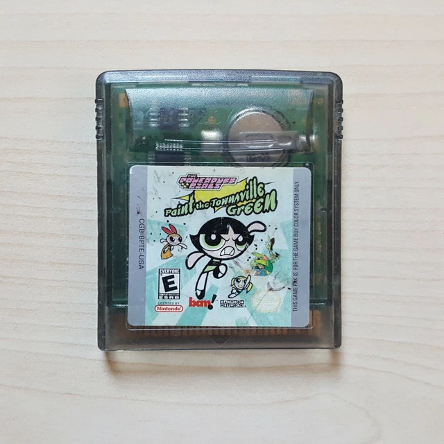 THE POWERPUFF GIRLS Paint the Townsville Green Nintendo GameBoy Color