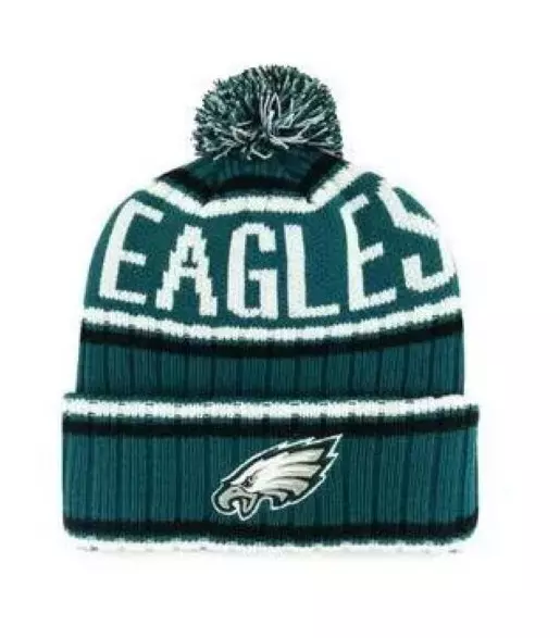 Philadelphia Eagles Cuffed Knit Hat Beanie with pom