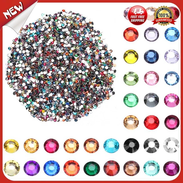 es 30g 4mm Acrylic Gemstone Flat Back Crystal Rhinestone for DIY Nail Arts Garme
