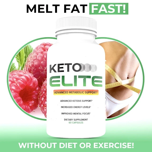 Keto Elite - Apoyo efectivo para perder peso - Control de peso - 120 cápsulas
