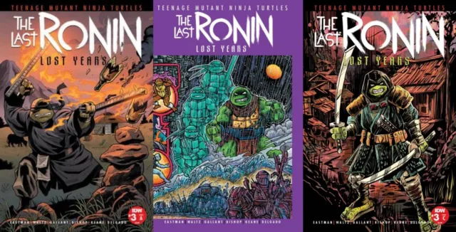 Tmnt Last Ronin The Lost Years 3 Cover A B C Set Nm