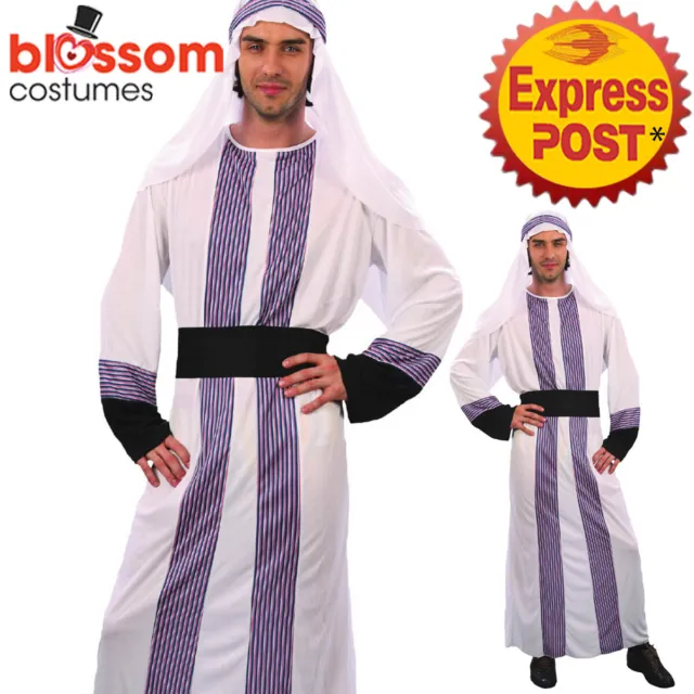 CSW54 Mens Arab Shiek Aladdin Desert Sultan Arabian Night Fancy Dress Up Costume