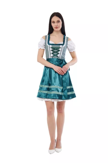 0332 Dirndl Oktoberfest German Austrian Dress Sizes: 32.34.36.38.40.42.44.