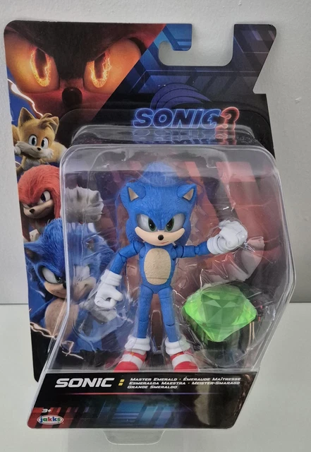 SONIC THE HEDGEHOG 3 SONIC WITH MASTER EMERALD 13cm Figure BRAND NEW £ ...