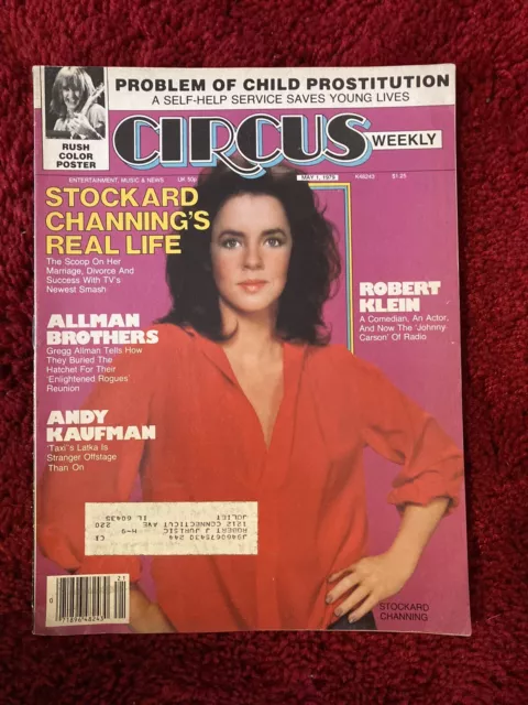 Circus Weekly #220 May 1, 1979 Andy Kaufman RUSH POSTER Stockard Channing