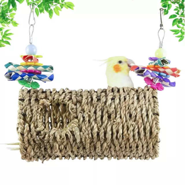 Straw Rope Parrot Bird's Nest Brown Summer Shelter From Sunshade