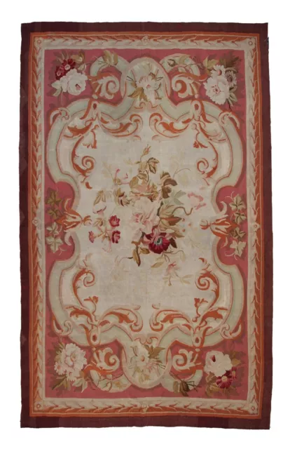 Fine Napoleon III Aubusson 1880 Authentic French Aubusson 1880 165x275cm 6x9 Fine Napoleon III Aubusson 1880 Authentic French Aubusson 1880 165x275cm 6x9
