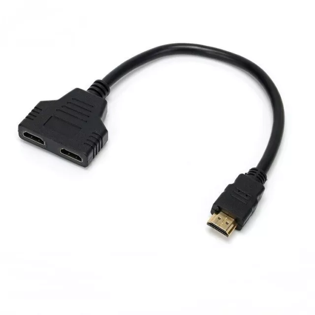 Adaptateur diviseur de câble HDMI 4K 2.0 Converter 1 In 2 Out 1 Male to 2 Female