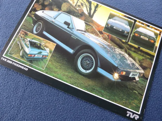 An Original Factory TVR 350i Fixed Head A4 Sales & Specification Leaflet