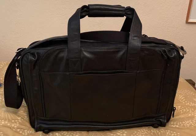 Napa Leather Duffel Bag /Gym Bag / Weekender / Overnight/ Expandable / Unisex