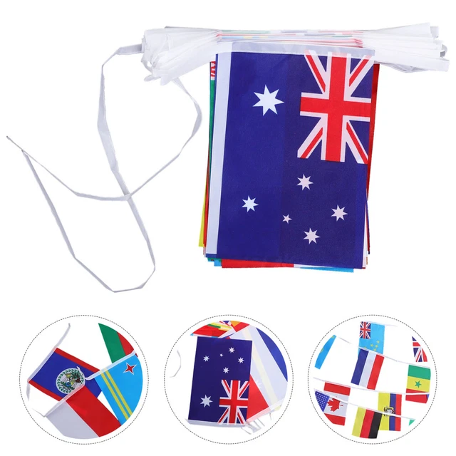 COUNTRIES FLAGS STRING International Flags Banner Country Flag Banner ...