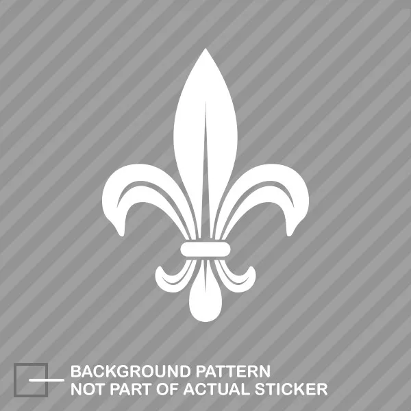 Fleur De Lis Sticker Decal Vinyl #2