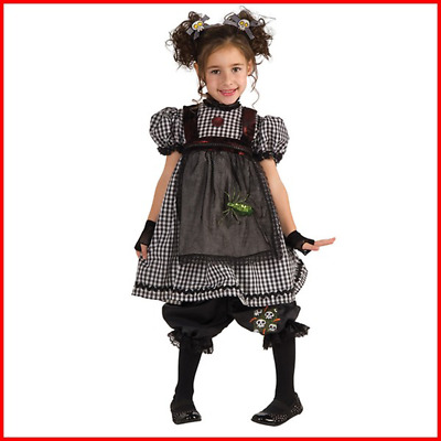 Costume Carnevale Bambina Da Bambola Gotica Vestito Di Halloween Per Festa Bimba