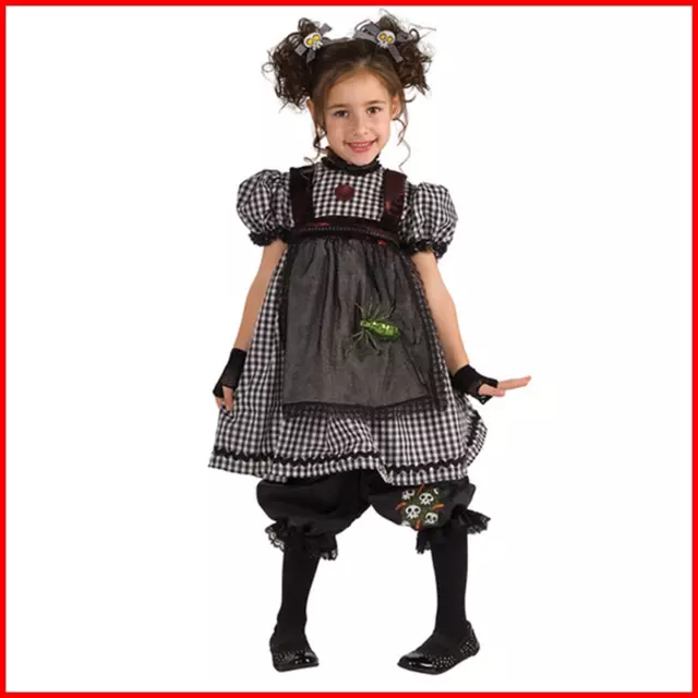 COSTUME CARNEVALE BAMBINA Da Bambola Gotica Vestito Di Halloween Per Festa  Bimba EUR 27,88 - PicClick IT