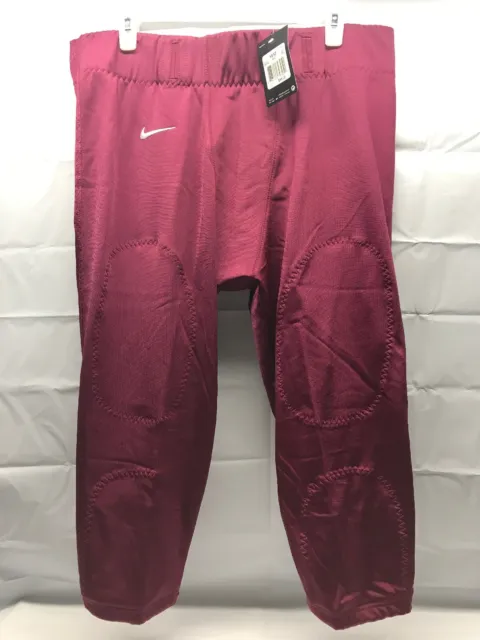 Nike Fooball Pants Mens XXL Maroon Color 28 Inches Length 36 Inches Around Waist