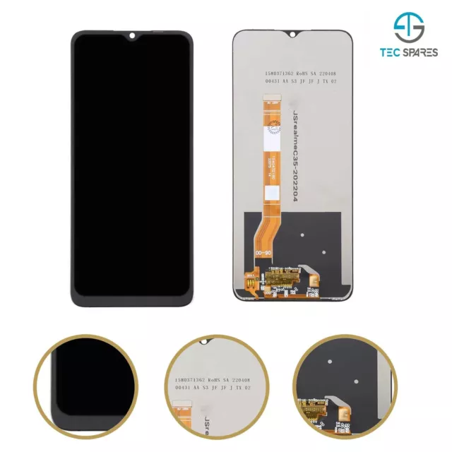 For Realme C35 RMX3511 LCD Display Touch Screen Digitizer Replacement Part - UK
