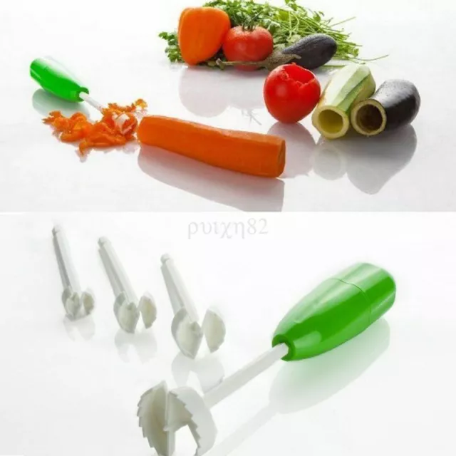 Fruit Vegetable Corer Spiral Digging Vege Drill Spiralizer Cutter Kitchen Tools