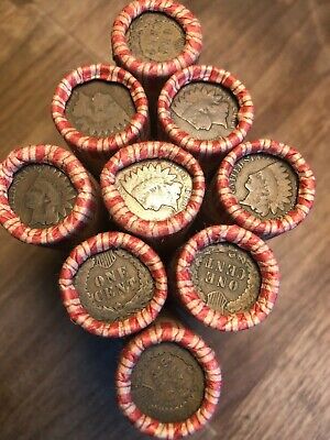 Double End Indian Head / Wheat Rolls Unsearched Old Cents US Coins P D S Pennies