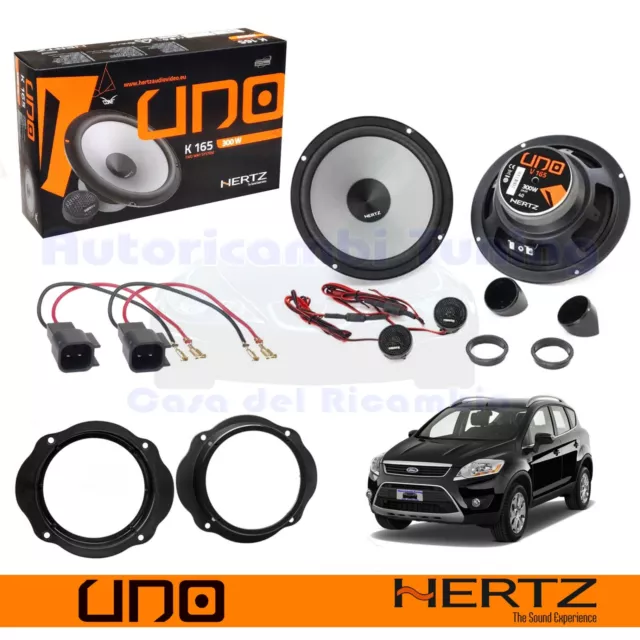 Par de Altavoces A 2 Bidireccional Hertz K165 Serie Uno Delantero para Ford Kuga