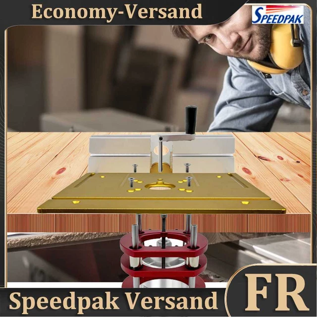 Aluminum Alloy Router Table Insert Plate Accessories DIY Woodworking Tools (A) H