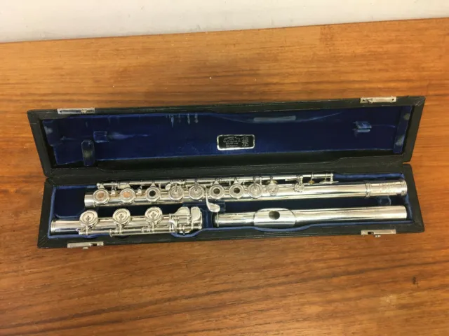 SUPERB USA-MADE  1972 Wm. S. HAYNES FLUTE, TRAD SCALE, BEST MODEL, FRENCH / B FT